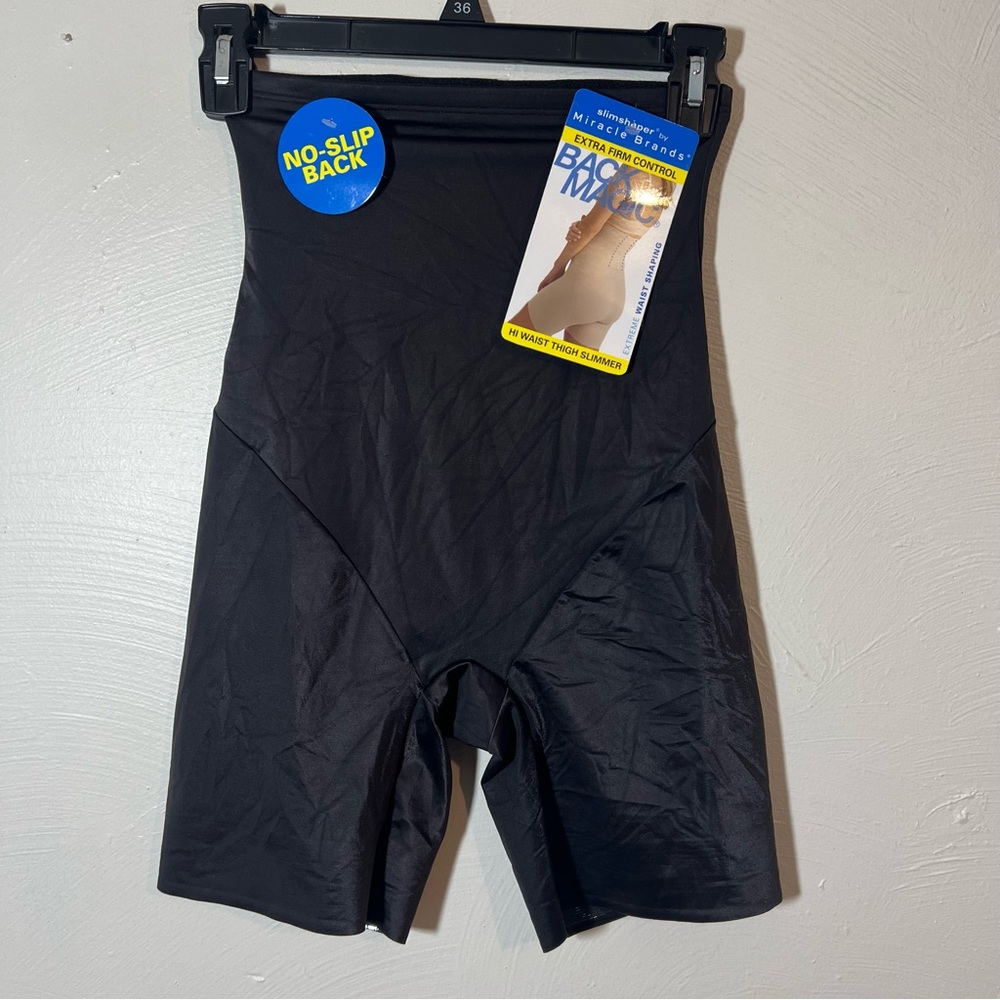 SlimShaper by Miracle Brands Womens High-Waisted Tummy Tuck Thigh Slimmer